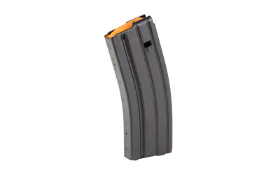 Duramag AR-15 .223/5.56 Aluminum 10/30 Magazine w/ Orange Follower (Blocked)