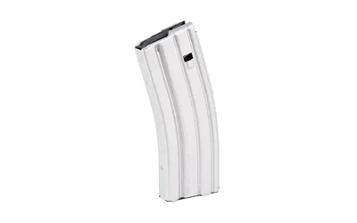 Duramag AR-15 .223/5.56 Grey Aluminum 10/30 Magazine w/ Black Follower (Blocked)
