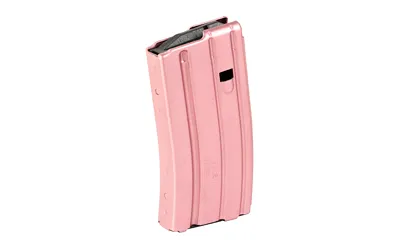 Duramag AR-15 .223/5.56 Pink Aluminum 10/20 Magazine w/ Black Follower (Blocked)
