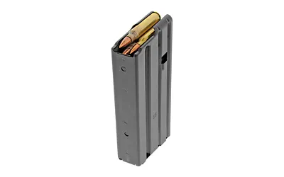 Duramag AR-15 .223/5.56 Steel 10/20 Magazine w/ Orange Follower (Blocked)